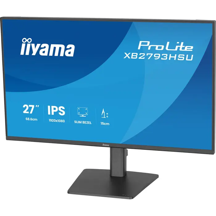 iiyama ProLite XB2793HSU-B1 - 27 - FullHD, IPS, HDMI, DP, USB-Hub, Lautsprecher, 120Hz Panel