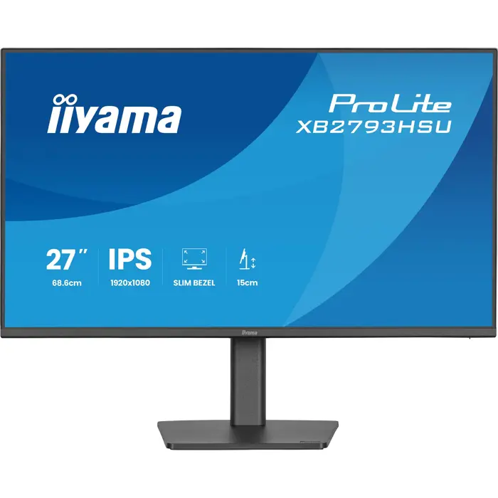 iiyama ProLite XB2793HSU-B1 - 27 - FullHD, IPS, HDMI, DP, USB-Hub, Lautsprecher, 120Hz Panel