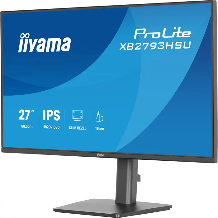 iiyama ProLite XB2793HSU-B1 - 27 - FullHD, IPS, HDMI, DP, USB-Hub, Lautsprecher, 120Hz Panel