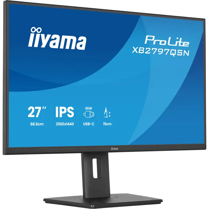 Iiyama ProLite XB2797QSN-B1 (68.5 cm (27 inches), black, QHD, IPS, HDMI, DP, USB hub, daisy chain)