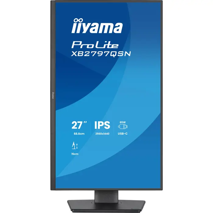 Iiyama ProLite XB2797QSN-B1 (68.5 cm (27 inches), black, QHD, IPS, HDMI, DP, USB hub, daisy chain)
