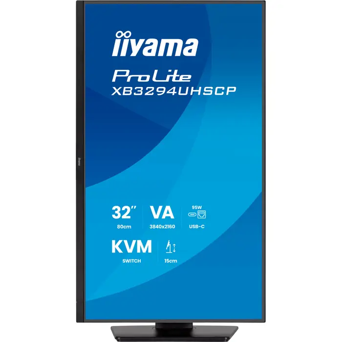 iiyama ProLite XB3294UHSCP-B1, LED monitor - 31.5 - black (matt), UltraHD/4K, VA, HDMI, DP, USB-C, USB hub