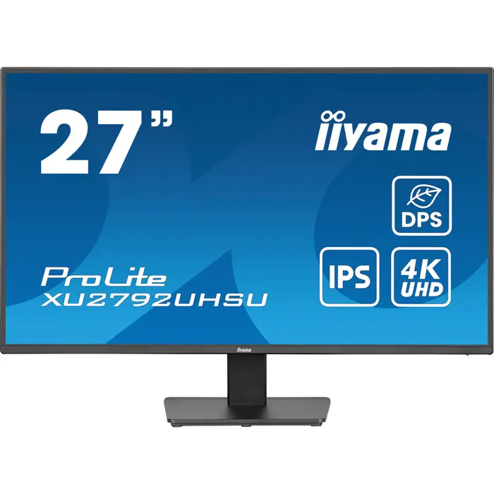 iiyama ProLite XU2792UHSU-B6, LED monitor - 27 - black (matt), UltraHD/4K, IPS, HDMI, DP, USB-C, USB hub