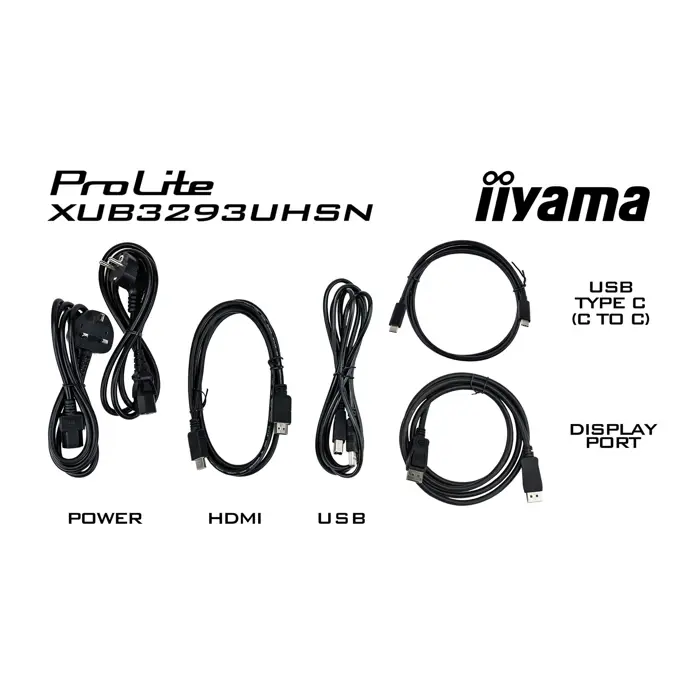iiyama ProLite XUB3293UHSN-B5 computer monitor 80 cm (31.5") 3840 x 2160 pixels 4K Ultra HD LCD Black