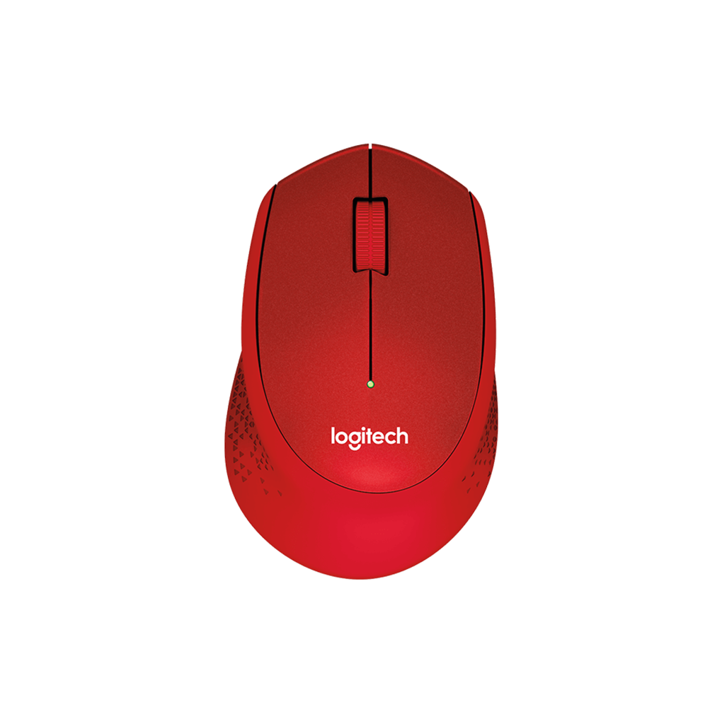 Miška Logitech M330 Silent Plus, rdeča - 910-004911