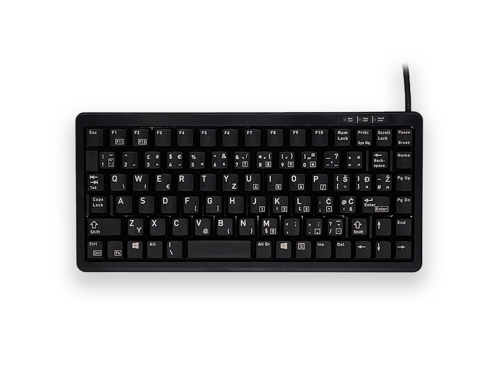 Tipkovnica Cherry G84-4100, black, USB-PS/2, UK SLO g. - G84-4100LCMGB-2