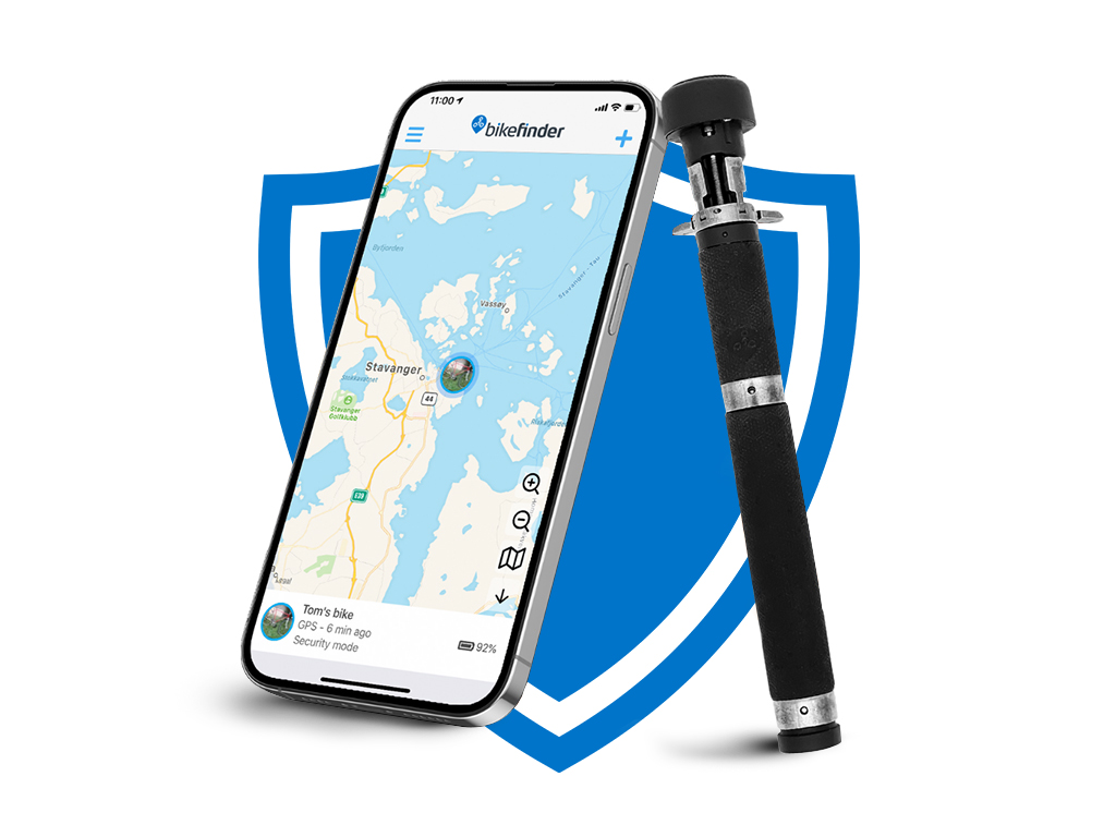 GPS sledilec BikeFinder Gen2, proti kraji kolesa - BFG2