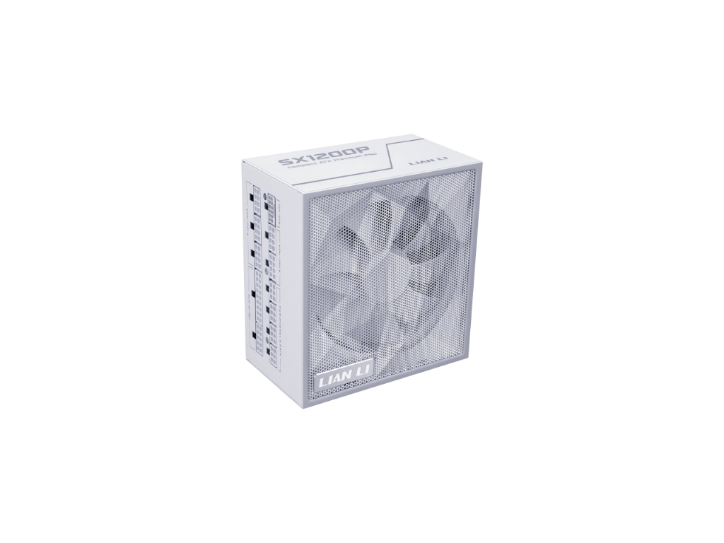 napajanje ATX Lian Li SX 1200W, 80PLUS Platinum, PCIe 5.1, ATX 3.1, Modularni, bel, SX1200P - G9P.SX1200P.W000.EU