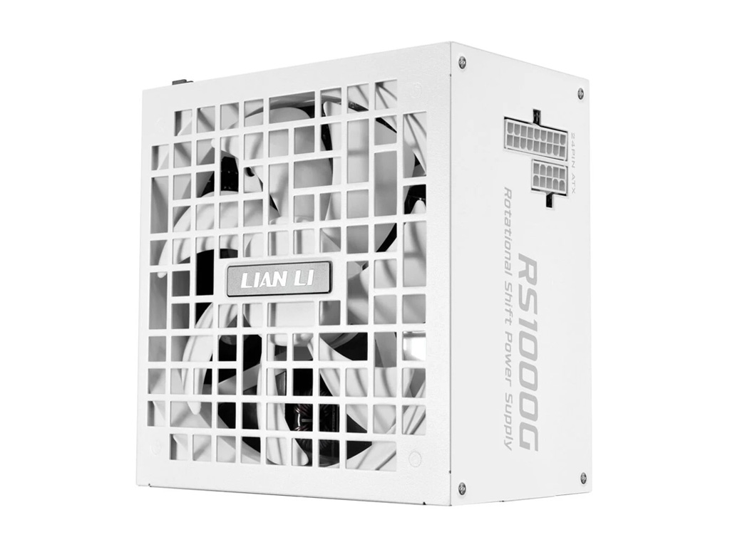 napajanje ATX Lian Li RS 1000W, 80 PLUS Gold, 12V-2×6, HUB, Modularen, bel - G9P.RS1000G.WH00.EU