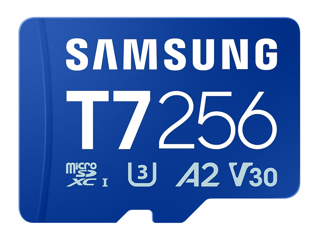 Spominska kartica Samsung T7, micro SDXC, 256GB, U3, V30, A2, UHS-I, 170 MB/s - MB-MB256T/WW