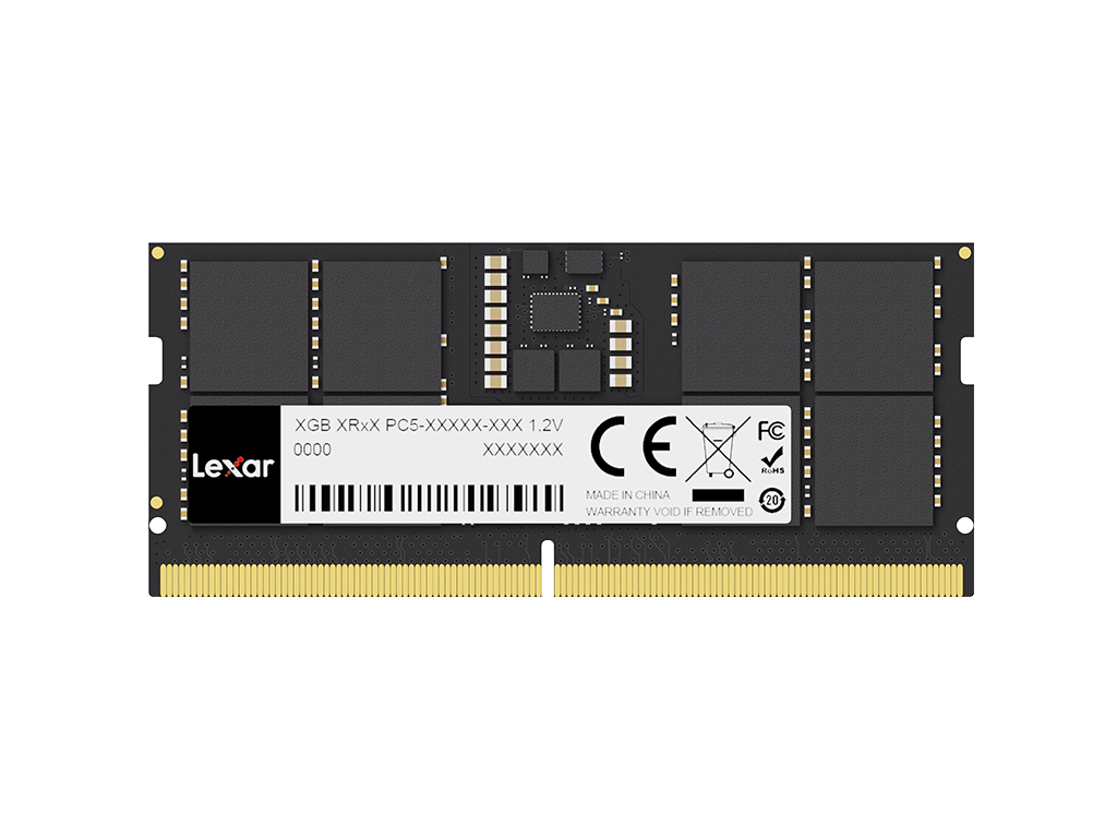 RAM SODIMM DDR5 8GB PC5-38400 4800MT/s CL40 1.1V Lexar - LD5S08G48C40ST-BGS