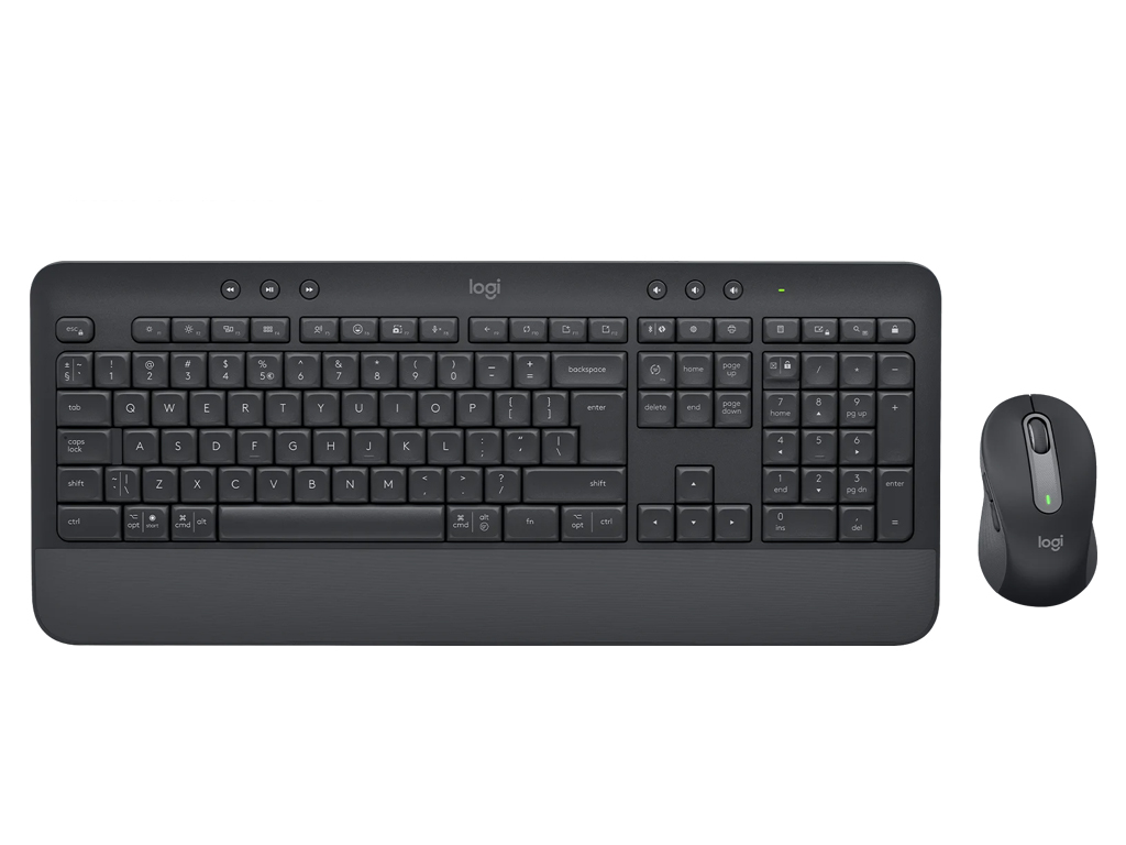 Tipkovnica in miška Logitech Signature MK650 Combo for Business, Wireless, grafitna, SLO g. - 920-011004