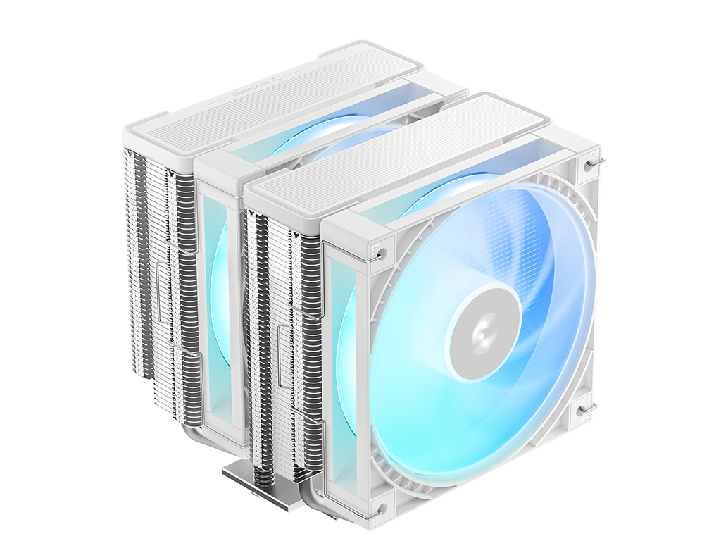 Hladilnik za procesor DeepCool AG620 G2 WH ARGB, 2x 120mm, bel - R-AG620-WHAMMG2-G