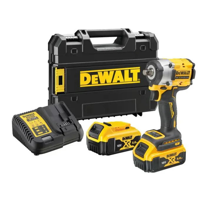 Impact wrench 1/2" 18V 406 Nm 2x 5.0 Ah DCF921P2T DEWALT