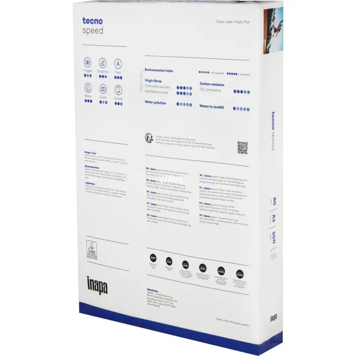 Inapa Tecno Speed 80g 420x297 R, paper (DIN A3 (500 sheets), 80 g/m)