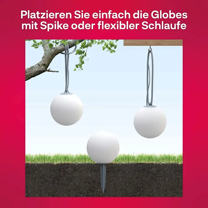 Innr Outdoor Smart Globe Light Color 3-Pack, LED Light (Replaces 33 Watt)