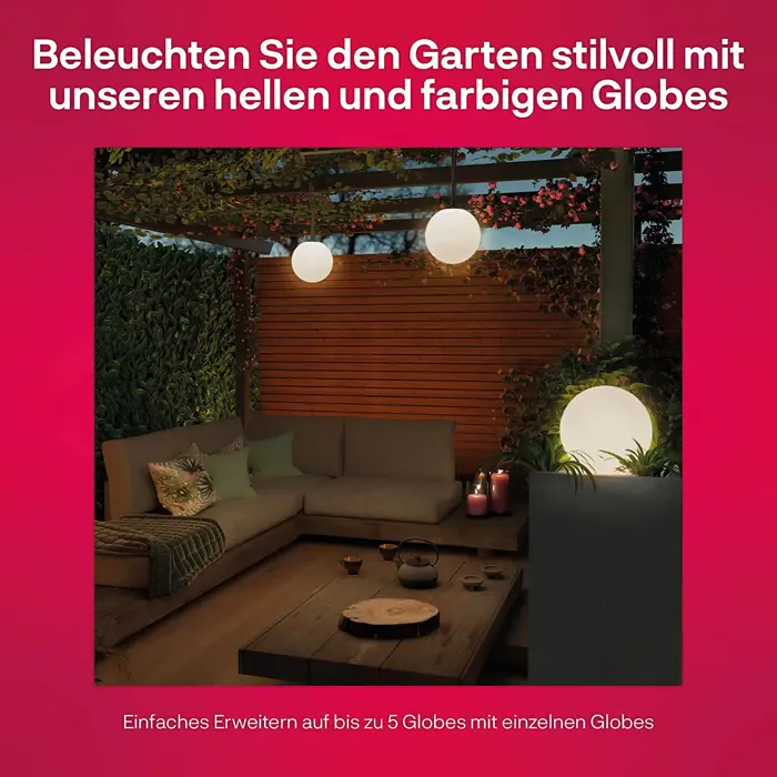 Innr Outdoor Smart Globe Light Color 3-Pack, LED Light (Replaces 33 Watt)