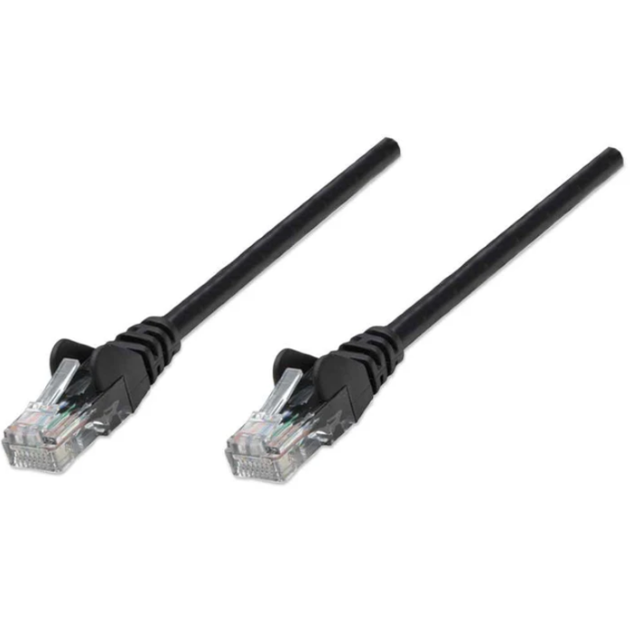 Intellinet Cat6, CCA, U/UTP, PVC, RJ45, 7.5m, crni