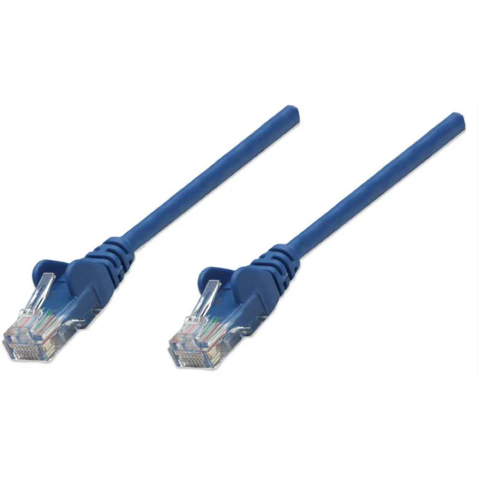 Intellinet Cat6, CCA, U/UTP, PVC,RJ45, 0.5m, plavi