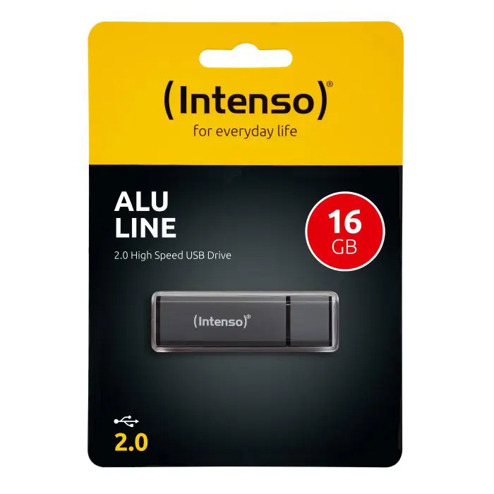 Intenso 16GB Alu Line USB 2.0 memory stick - Anthracite