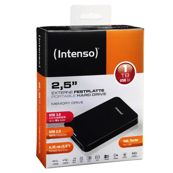 Intenso 1TB Memory Drive 2.5 inch black USB 3.0