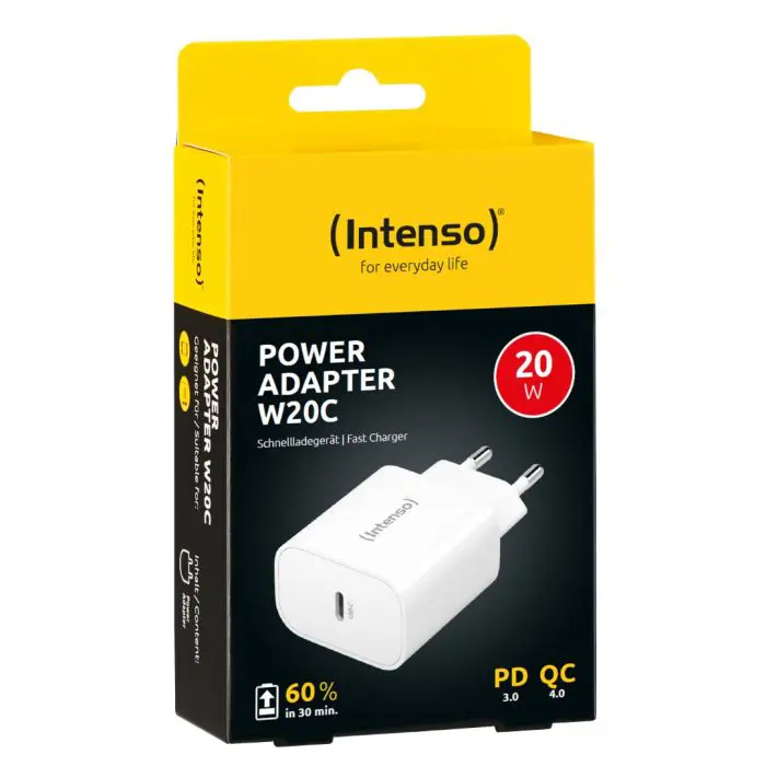 Intenso 20W power supply with USB-C connector W20C