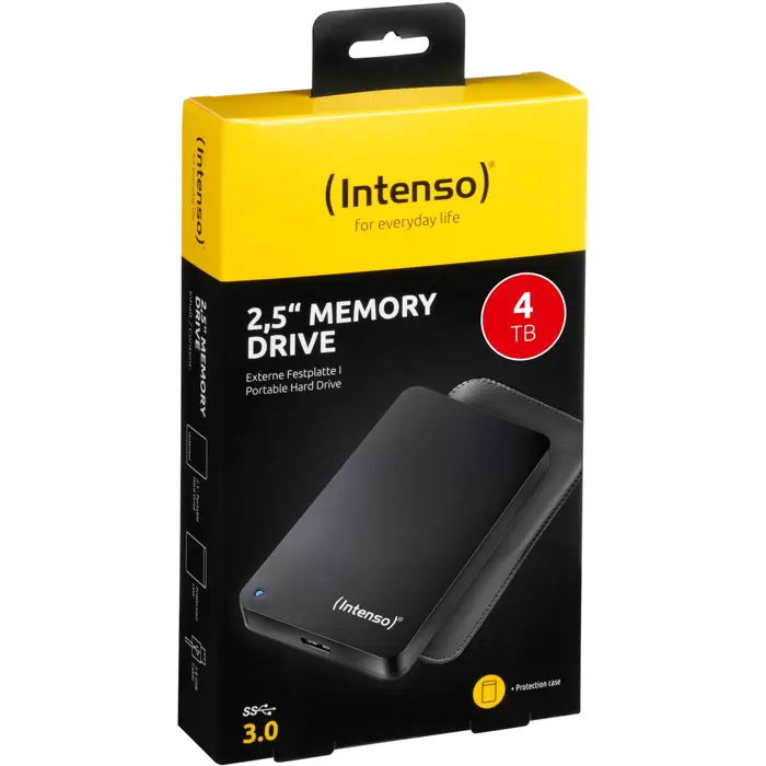 Intenso 2.5" Memory Drive 4 TB, external hard drive (black, Micro-USB-B 3.2 Gen 1 (5 Gbit/s))