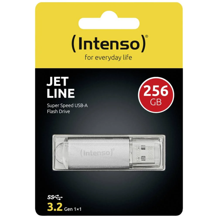 Intenso 256GB Jet Line USB 3.2 70MB/s memory stick - grey