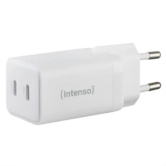 Intenso 40W GaN power supply with 2xUSB-C connector W40CC