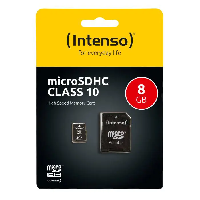 Intenso 8GB microSDHC Class 10 25MB/s memory card