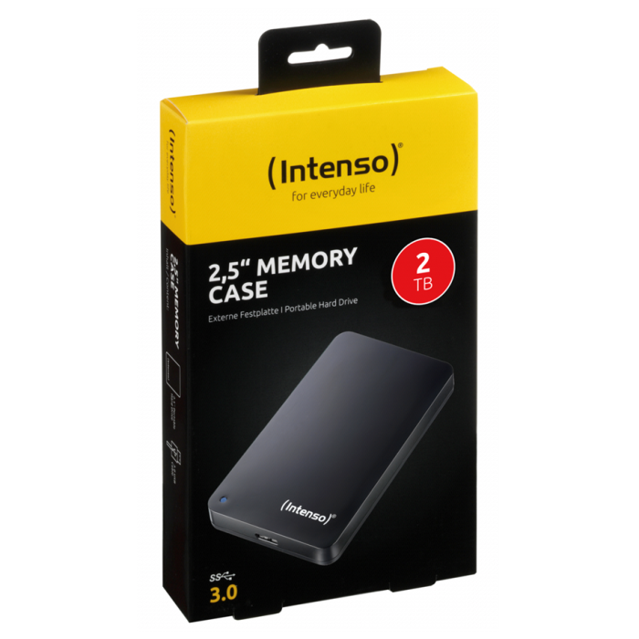 Intenso external drive 2TB 2.5 "Memory Case USB 3.0 - Black