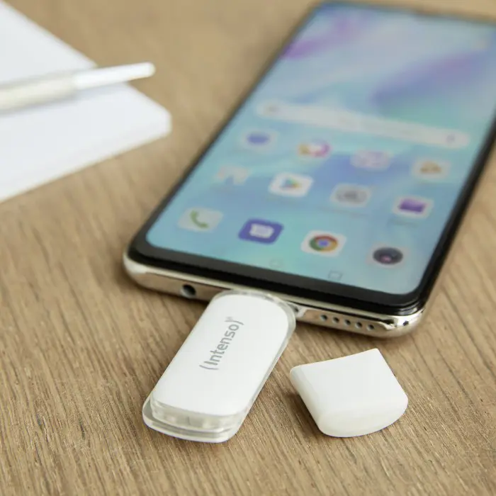 Intenso FLASH LINE 64 GB, USB stick (white, USB-C 3.2 Gen 1)