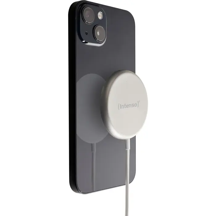 Intenso Magnetic Wireless Charger MW1 (white, for iPhones with MagSafe)