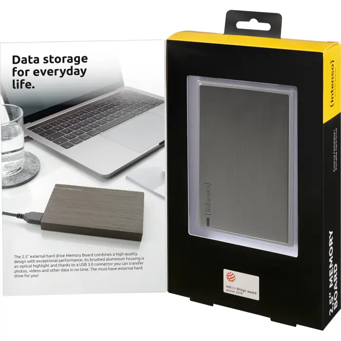 Intenso Memory Board 2 TB, external hard drive (anthracite, external, Micro-USB-B 3.2 Gen 1 (5 Gbit / s))