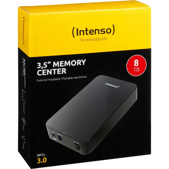 Intenso Memory Center 3,5" USB 3.0 8 TB - USB 3.0 - 3.5"
