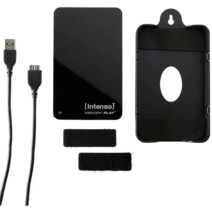 Intenso Memory Play 2 TB, external hard drive, black, external, USB-A 3.2 Gen 1 (5 Gbit/s)