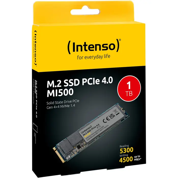 Intenso MI500 1TB, SSD (PCIe 4.0 x4, NVMe 1.4, M.2 2280)