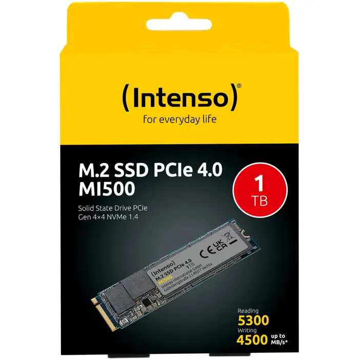 Intenso MI500 1TB, SSD (PCIe 4.0 x4, NVMe 1.4, M.2 2280)