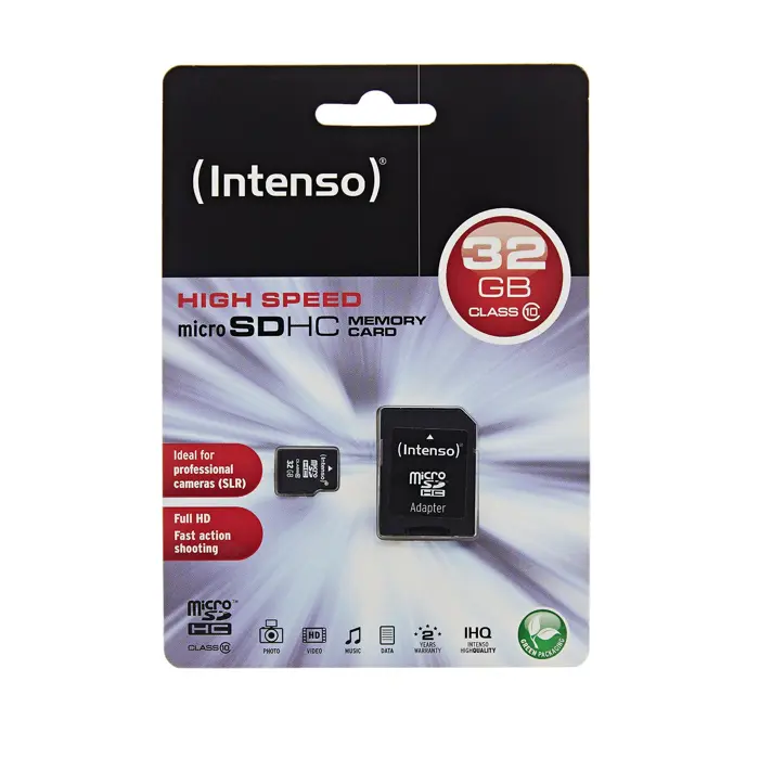 Intenso microSD 32GB 12/20 Class 10 +AD