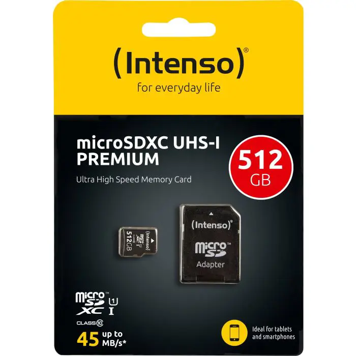 Intenso microSD 512GB UHS-I Prem CL