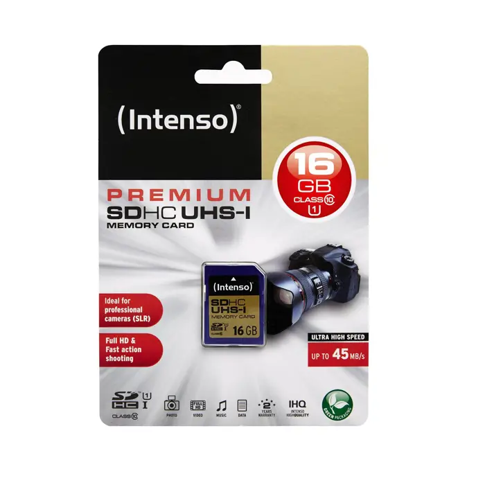 Intenso SD 16GB 10/45 Secure Digital UHS-I