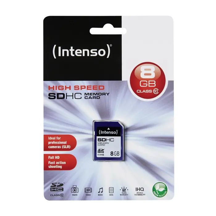 Intenso SD 8GB 12/20 Class 10