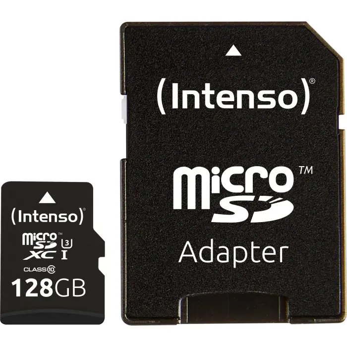 Intenso UHS-I Professional 128 GB microSDXC, memory card (black, Class 10)