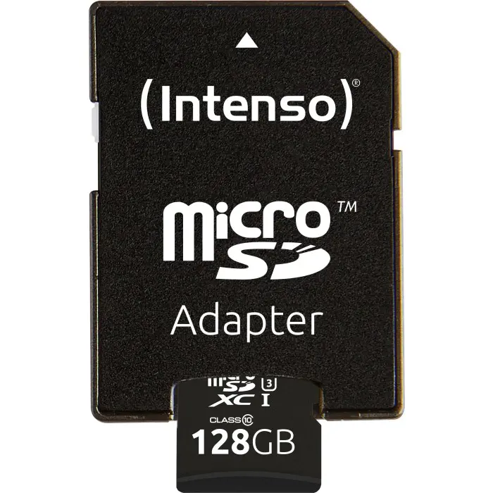 Intenso UHS-I Professional 128 GB microSDXC, memory card (black, Class 10)