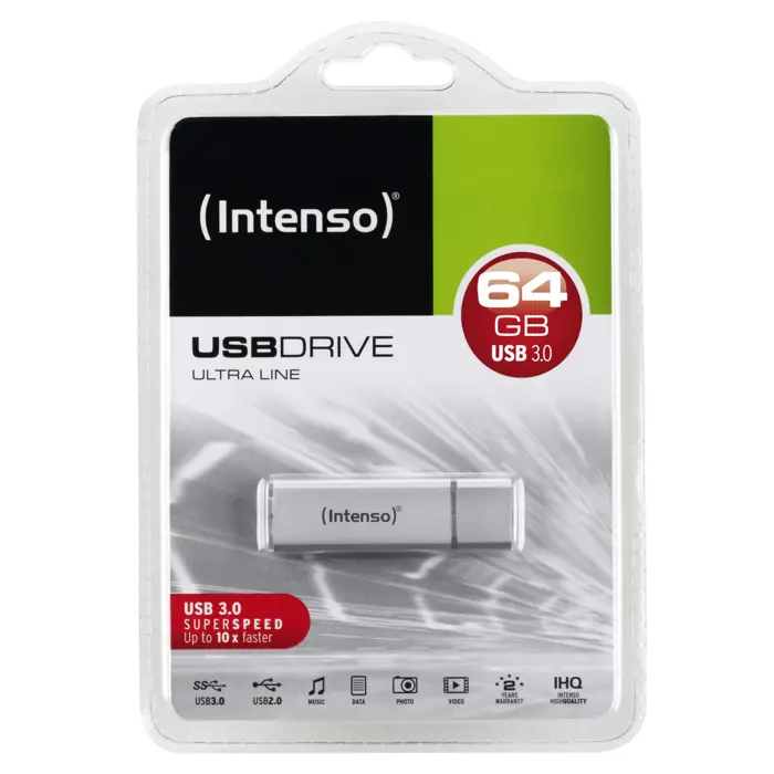Intenso USB 64GB 20/35 Ultra Line silver USB 3.0