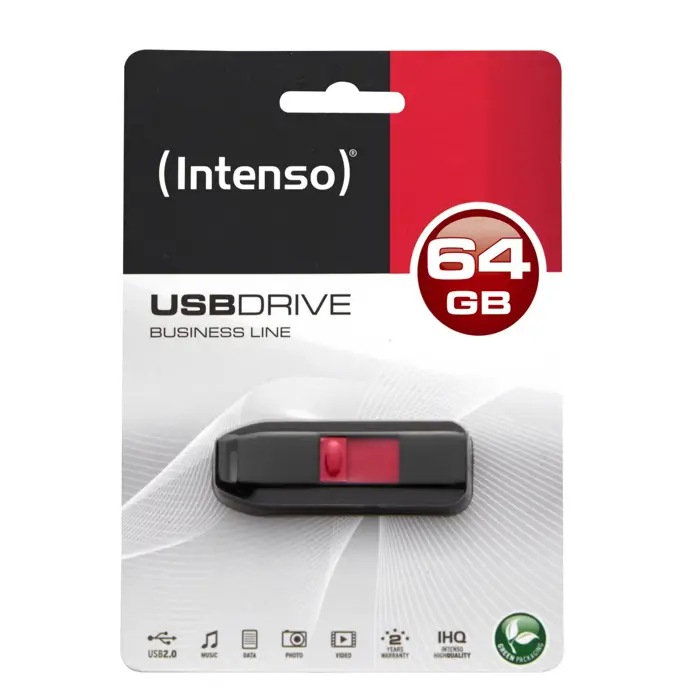 Intenso USB 64GB 6,5/28 Business Line black U2