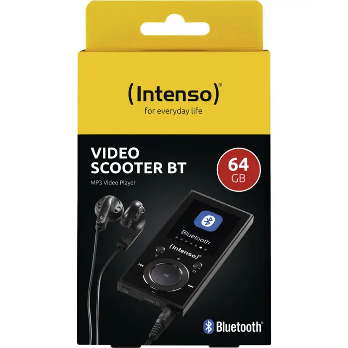 Intenso Video Scooter BT, Portable Player (black, 64 GB, Bluetooth)