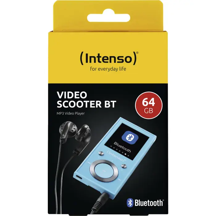 Intenso Video Scooter BT, Portable Player (blue, 64 GB, Bluetooth)