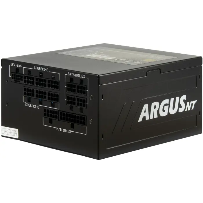Inter-Tech HA-1200BA4, PC power supply black, 1x 12-pin high power GPU, 3x PCIe, cable management, 1200 watts