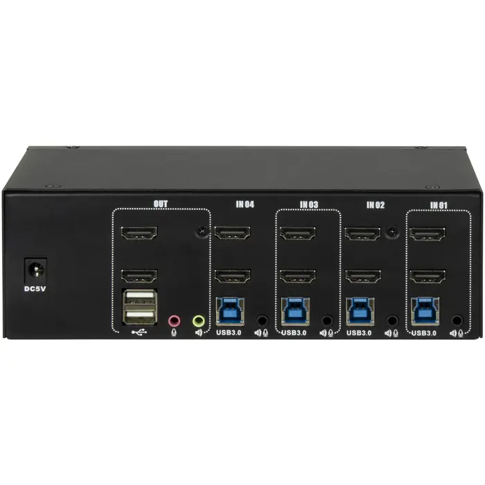 Inter-Tech IPC KVM Switch AS-42HUS, KVM switch